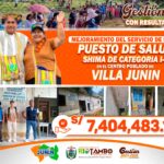 Villa Junín contara con moderna Infraestructura de puesto de Salud